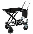 和コーポレーション 油圧式テーブル運搬車 180kg 大車輪テーブル幅広タイプ KT-180XL