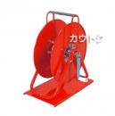 麻場 ホース巻取機 小型 20m板付