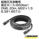 ケルヒャー 超高圧洗浄機/アクセサリー 高圧ホース(650bar) DN8、20m、M22×1.5   6.391-857.0