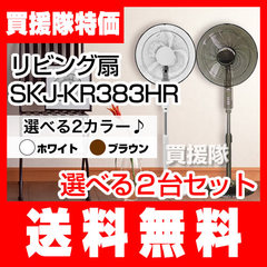 【ポイント5倍】エスケイジャパン ハイリビング扇（フルリモコン） 扇風機 2台セット SKJ-KR383HR