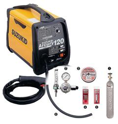 スター電器(スズキッド)アーキュリー溶接機ボンベキット SAY-120+MAGセット [軟鋼・ステンレス溶接用]