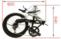 DOPPELGANGER 20インチ アルミフレーム折りたたみ自転車 202